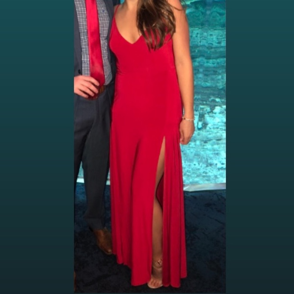 Nasty Gal Stretchy Double Slit Dress
